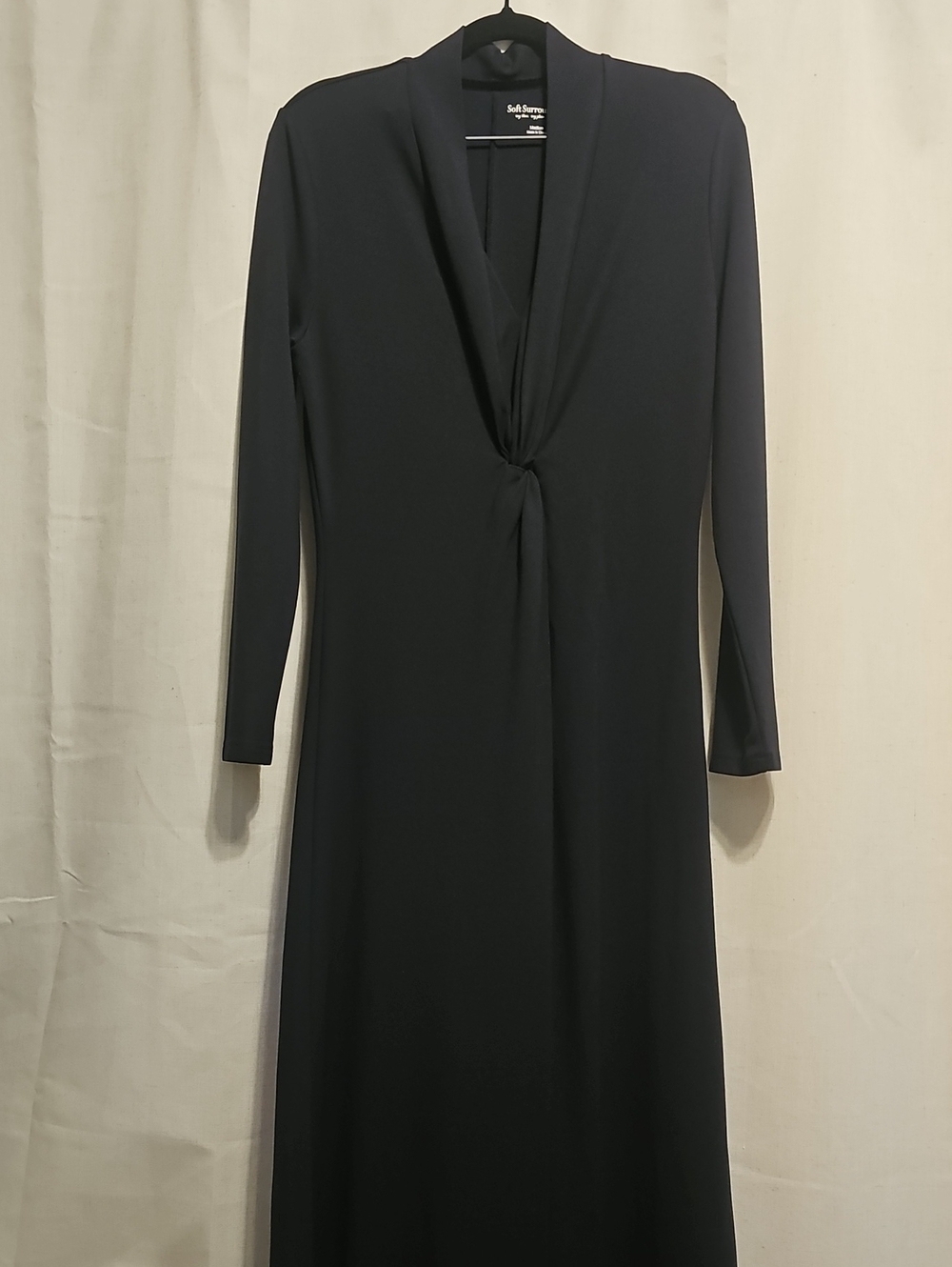 Soft Surroundings Lagia Maxi Dress, Black, Size M